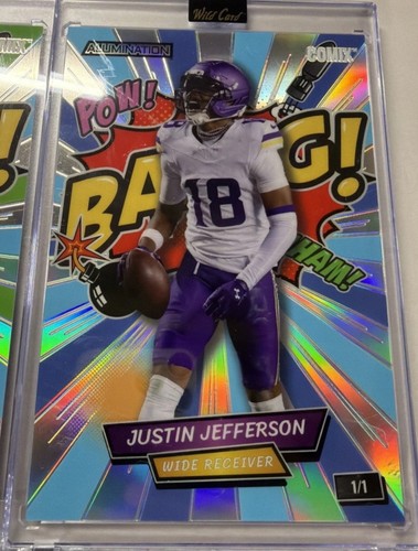 2026 Wild Card Comix Justin Jefferson BAANG! POW!  1/1 Vikings