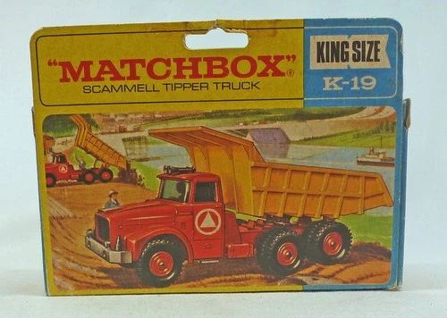 Lesney Matchbox King Size K-19 Scammell Tipper Truck ORIGINAL Empty Box
