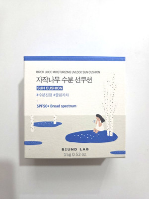 Round Lab Birch Juice Moisturizing Uvlock Sun Cushion 15g  SPF 50+
