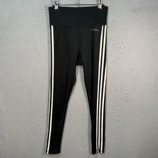 Adidas Womens Small Climalite Black Leggings High-Waist Stretch Activewear