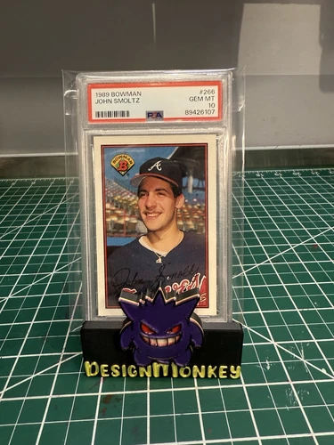 1989 BOWMAN #266 JOHN SMOLTZ RC BRAVES HOF PSA 10