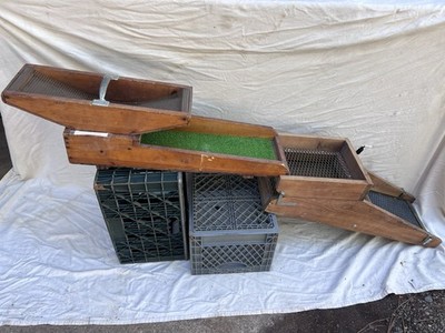 Grizzly Sluice 2 Vintage Wooden Rocker Box Gold Sluice