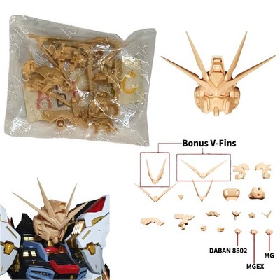 RECAST Tornado Hobby Resin Head Kit for MG 1/100 MGEX Strike Freedom Daban 8802