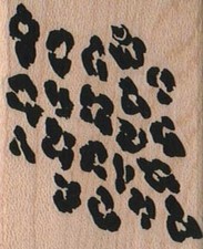 Spots 1 3/4 x 2" Mounted Rubber Stamp, Background Stamp, Mixed Media