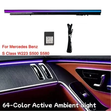 64 Color copilot Active Ambient Light For Mercedes Benz S Class W223 S500 S580