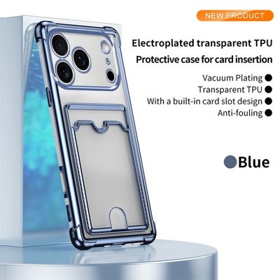 Stoßfest Kartenfach Weiche Schutzhülle für iPhone 17 Pro Max 17e 16 15 14 13