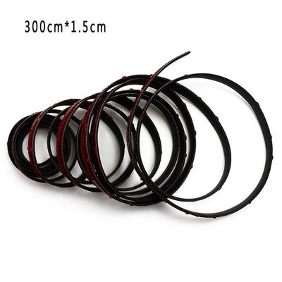 With tape Rubber Seal Strip Waterproof 3Meter*1.5cm EPDM Soundproof New