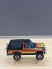 Vintage 1980 Hot Wheels Ford Bronco 4-Wheeler Blackwall Black HK LOOSE NICE