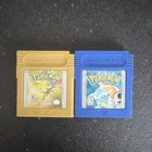 Nintendo Game Boy Lot: Pokémon Gold Version & Pokémon Blue Version Cartridges