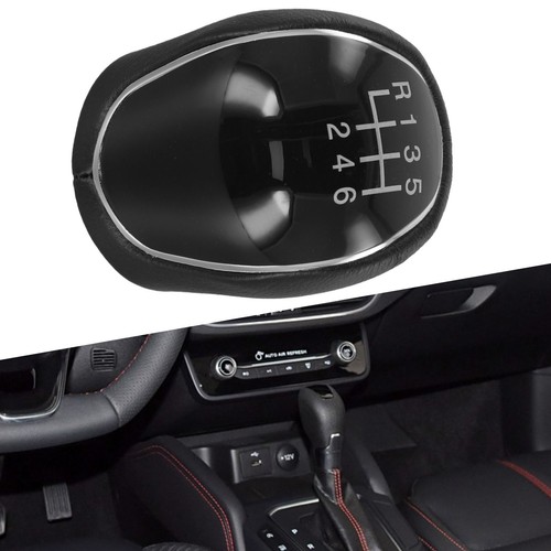 6 Speed Gear Shift Knob Comfortable Grip Enhances Driving Experience PU Leather - Picture 3 of 12