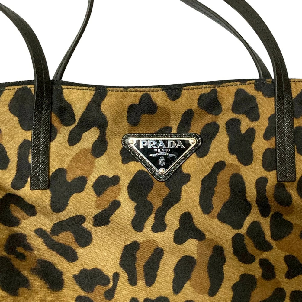 Used Excellent Condition PRADA Leopard Pattern To… - image 8