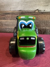ERTL John Deere Toy Tractor Soft Plastic Approx 7”X 5" Green/Yellow