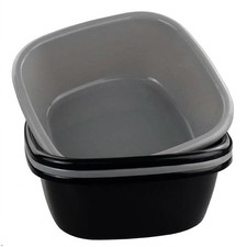 Vababa 12 Quart Plastic Dishpan for Kitchen Sink, 4 Pack