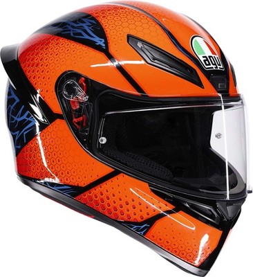 AGV K1 S Speedarmor Helm, schwarz/blau/orange, XL (61/62)
