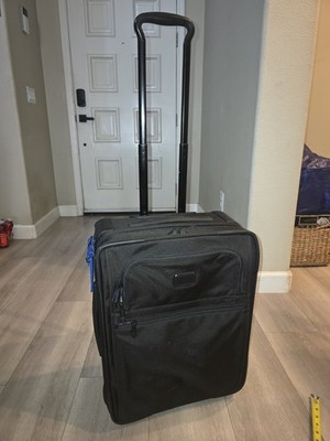 TUMI Alpha II Carry On 2 Wheel Suitcase Black Ballistic Nylon 2 Wheel Expandable
