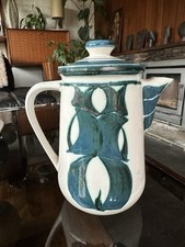 Vintage Alan Caiger Smith Coffee Pot For Honiton Pottery - Mid 1970s
