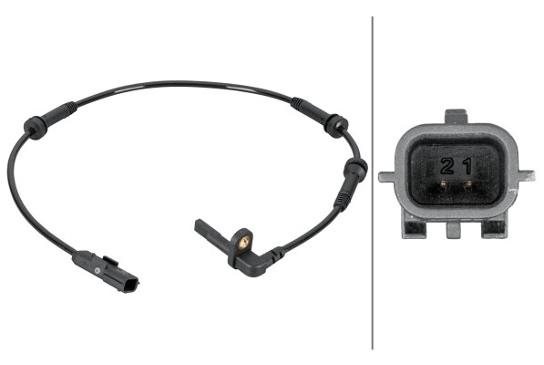 Hella Sensor DrehzahlfüHler Vorne Rechts Links FüR Renault Captur J5_ Brandneu-image