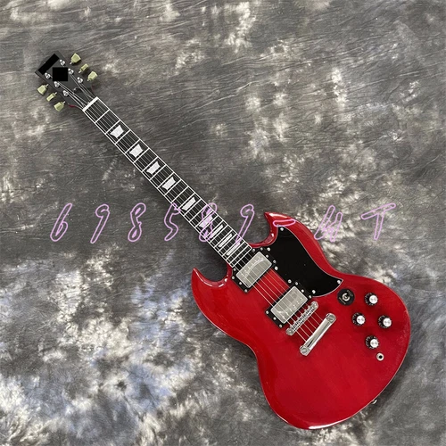 Special SG Red Electric Guitar Chrome Hardware 2H Pickups Mahogany Body&Neck
