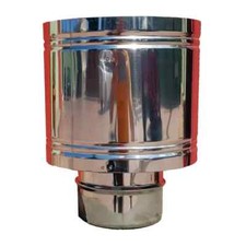 Comignolo botte tondo cappello fumaiolo antivento antipioggia canna fumaria inox