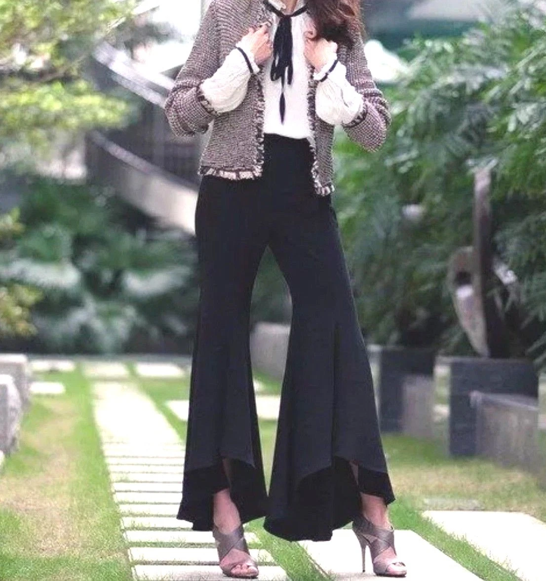 Bell bottom outlet pants zara