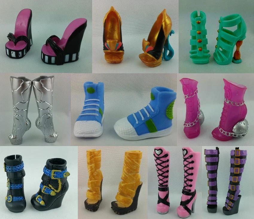 Monster High Schuhe Shop Basic Shoes High Heels Boots Stiefel Catty Holt Nefera - Bild 1 von 1
