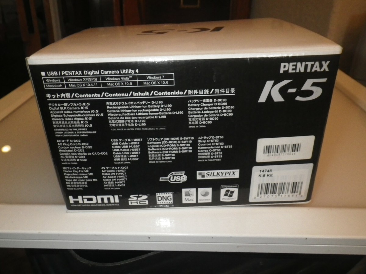 PENTAX Pentax K K-5 16.3MP Digital SLR Camera - Black (Body Only