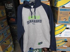 NWT NEW SEATTLE SEAHAWKS NFL TEAM APPAREL HOODIE LARGE FREE PRIORITY SHIPPING