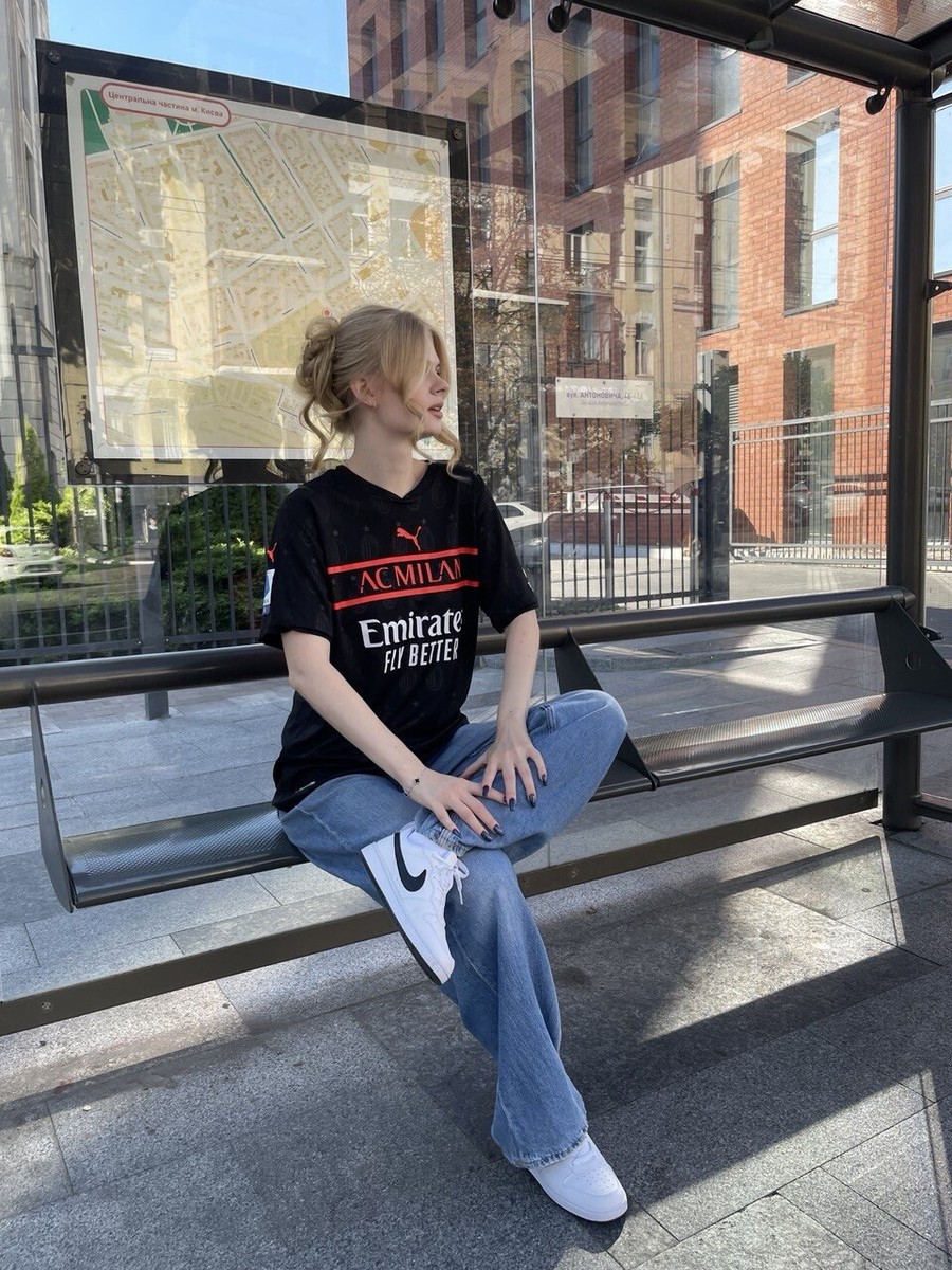 AC MILAN PUMA 2021/2022 FOOTBALL THIRD JERSEY #19 THEO SIZE “L