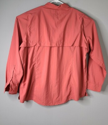 Chemise Magellan Outdoors Femme – Manches Longues, Carreaux Bleus, Taille 3XL, Pêche