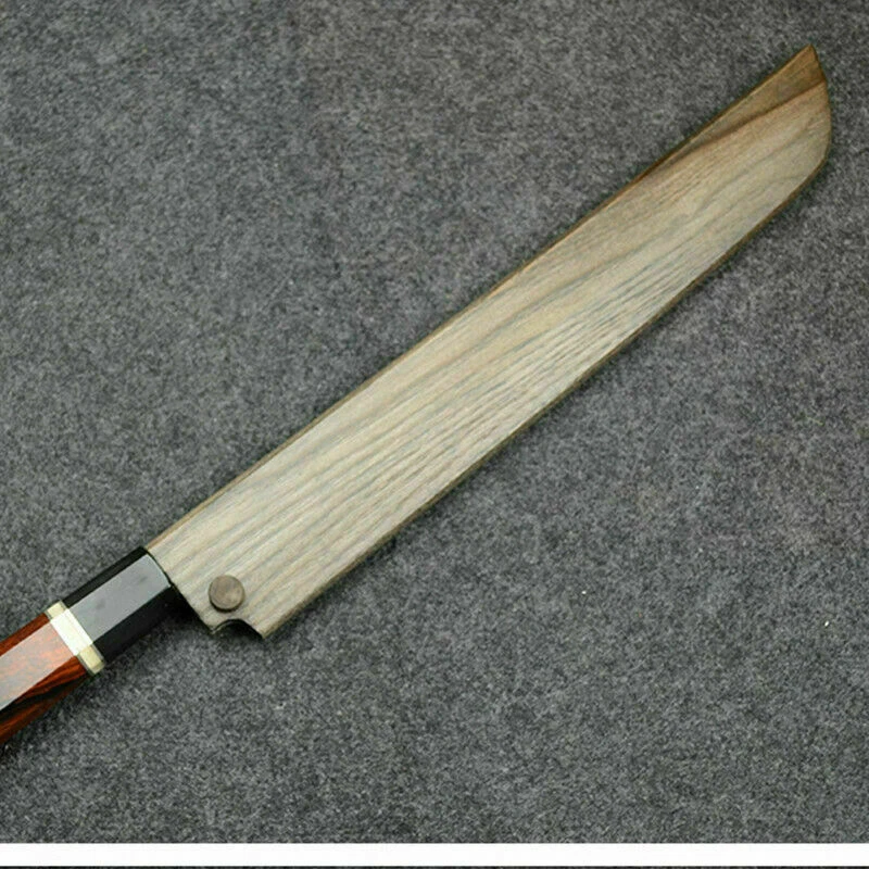 10 in Japanese Chef Knife Sheath Sushi Yanagiba Knife Wood Saya Blade Guard Case
