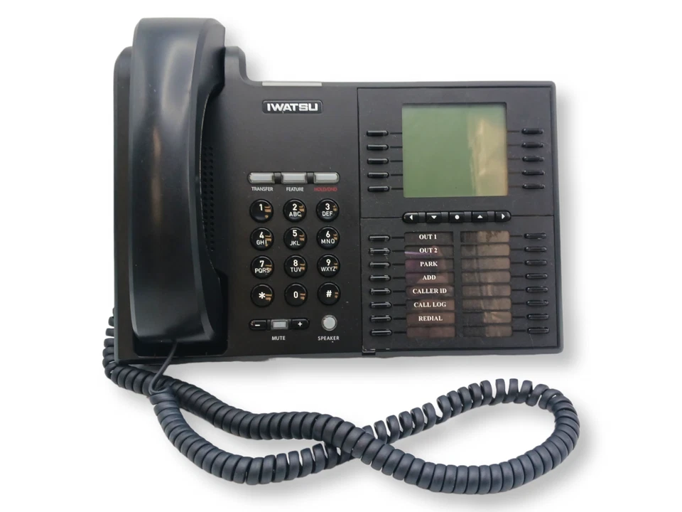 (LOT OF 4) Iwatsu Icon IX-5810 Digital Office Phone 7 Line w/ Handsets & Stands - Image 2 of 4