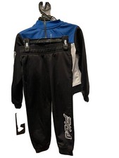 Fila 2T HI Boys Long Sleeve Top  Jogging Pants Black  White,Blue 2 PCs Set