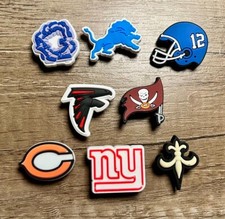 8pc Football Lion Falcon Buc Bear Giant Saint Shoe Charms for Crocs o Shoe Laces