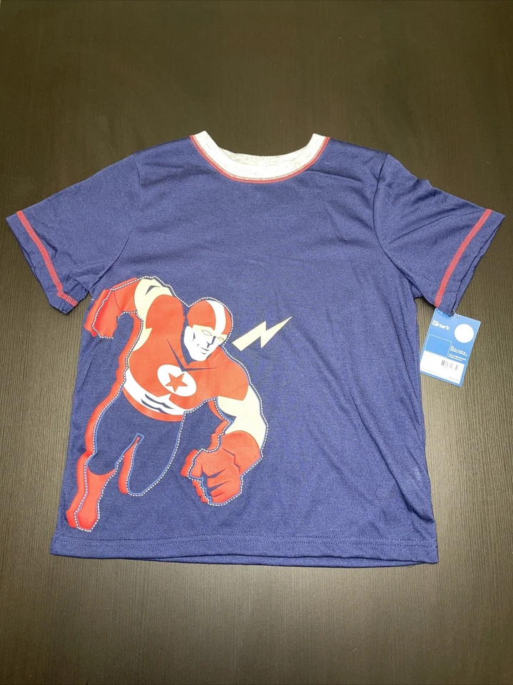 Conjunto de pijama de 3 piezas Carter's para niños nuevo con etiquetas talla 8 camisa manga corta, pantalón y corto Foto 4 de 4