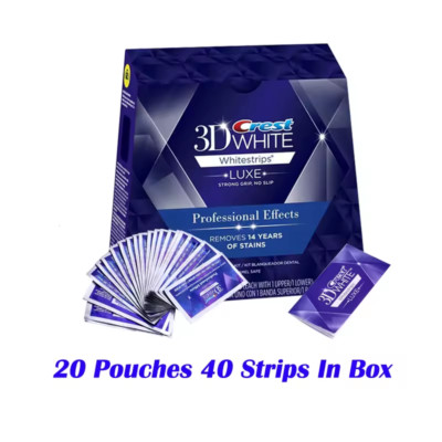 3D Weiß Zähne Whitestrips Luxe   Professionelle Bleaching-Streifen, 10/20 Behand
