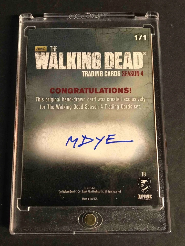 Walking Dead Hand-Drawn Artist Sketch of RICK 1 of 1 - Image 2 of 2