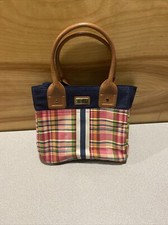 Tommy Hilfiger Plaid Denim Hobo Bag