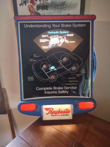 VINTAGE RAYBESTOS BRAKE ADVERTISING STORE DISPLAY - Picture 5 of 16