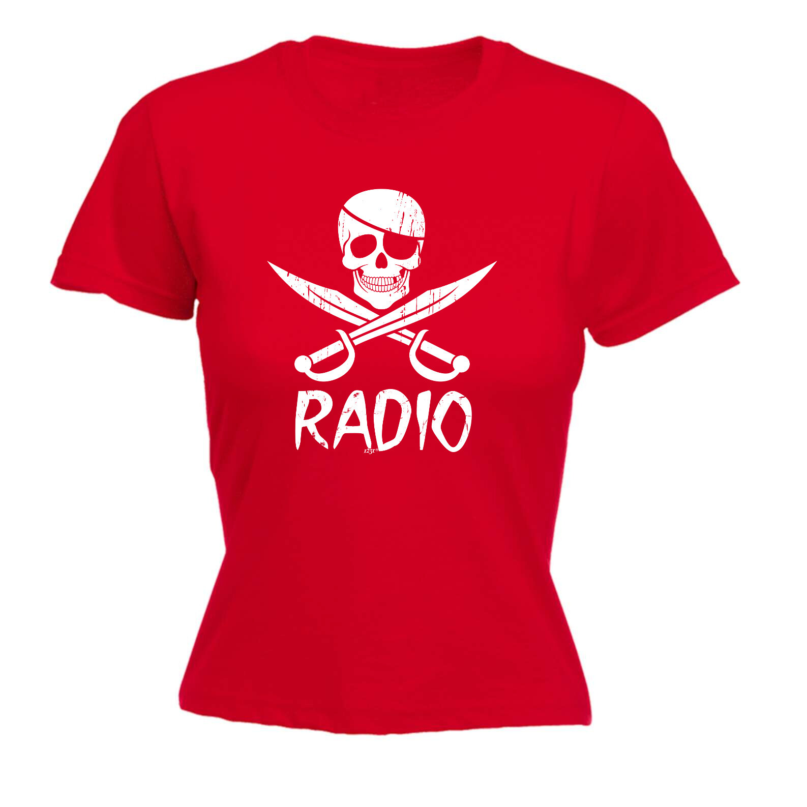 Pirate Radio - Womens T Shirt Funny T-Shirt Novelty gift tshirt