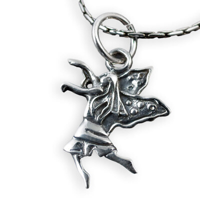 Damen Ketten Anhänger Fee Elfen Schmuck 925 Silber Feen Schmuck Fariy Talisman