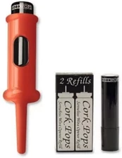 Original Wine Bottle Opener, with 3 13238 Refill Cartridges (Red)