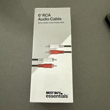 Best Buy essentials- 6' Stereo Audio RCA Cable - Black