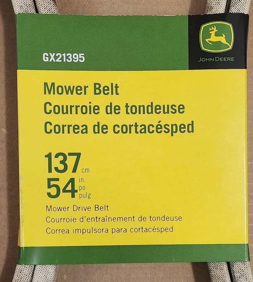 John Deere 54 in. Mower Drive Belt GX21395 eBay