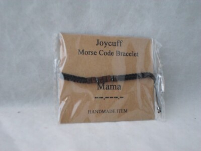 JoyCuff Morse code bracelet  MAMA  Hand Made                              J1-2