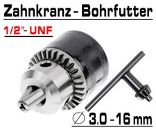 Zahnkranz Bohrfutter Bohrmaschinen Futter Für Bohrer 3.0 - 16 mm 1/2" UNF C9202