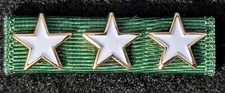 Texas Adjutant General's Individual Award (3rd Award) -Moiré Ribbon-Glued Stars-