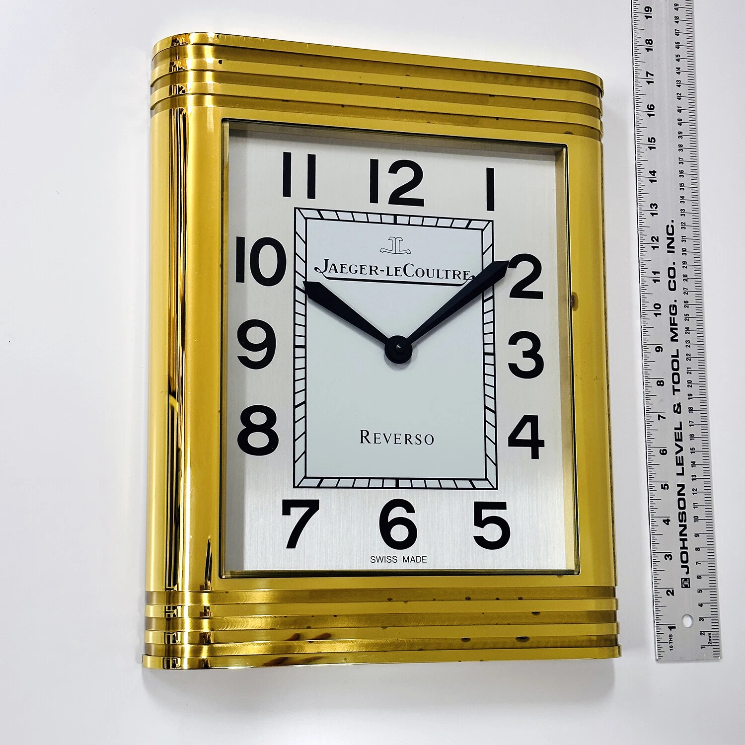 Jaeger LeCoultre — JAEGER LECOULTRE REVERSO SWISS VINTAGE DEALERS SHOWROOM MURALE TIMEPIECE DISPLAY