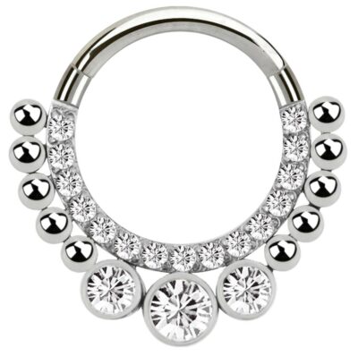 Piercing Cerchio Con Segmento E Chiusura A Perno In Titanio - Foto 11