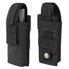 Tactical Molle Flashlight Holder Nylon Belt Holster Flashlight Torch Case Pouch