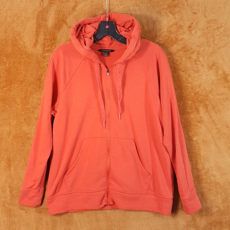 Zip Up Banana Republic Sweater Hoodie Cotton-Blend Ribbed Zip